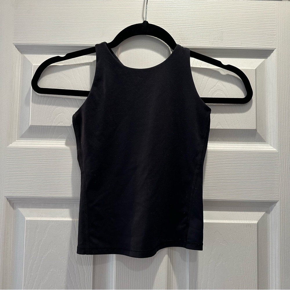 4/$20 All in Motion Girls Black Strappy Back Athletic Tank- S (6/7)